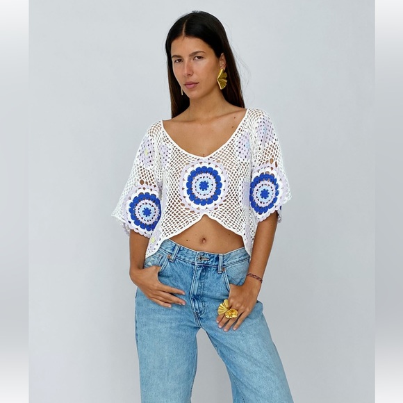 Zara Tops Zara Crochet Knit Cropped Toplimited Edition Poshmark